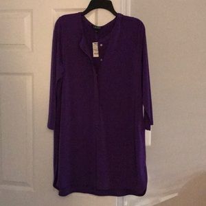 Lauren purple tunic NWT